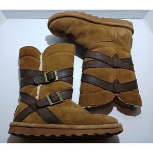 BearPaw Shelby 2012W Hickory II Women's Size 6 Wool Sheep Skin‎ #1398